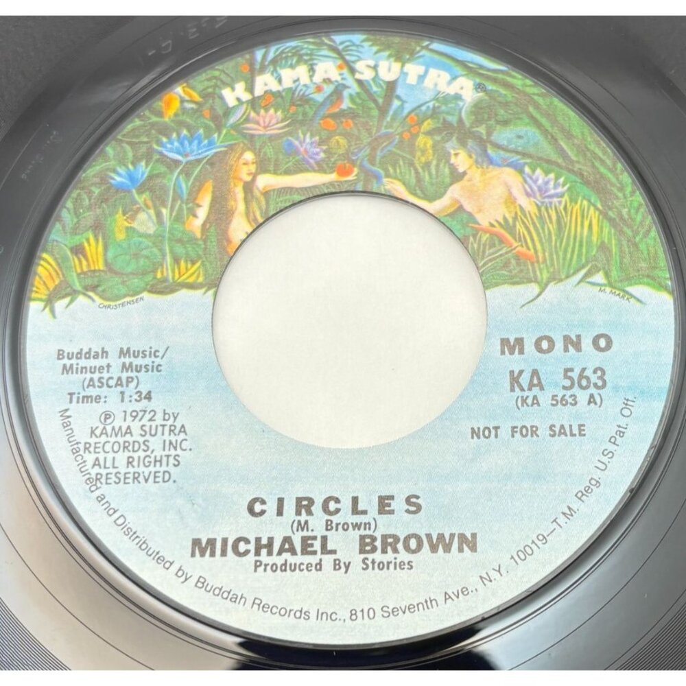Michael Brown Circles 45 Vinyl 70s Rock Promo Kama Sutra Records